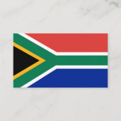Südafrikanische Flagge Visitenkarte (Vorderseite)