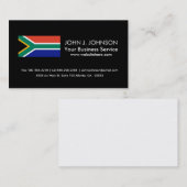 Südafrikanische Flagge Visitenkarte (Vorne/Hinten)