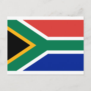 Südafrikanische Flagge - Vlag van Suid-Afrika Postkarte
