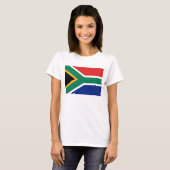 Südafrikanische Flagge x Karte T - Shirt (Vorne ganz)