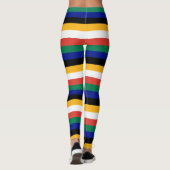 Südafrikanische Flaggenfarben gestrichen Leggings (Rückseite)