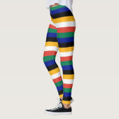 Südafrikanische Flaggenfarben gestrichen Leggings (Links)