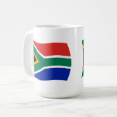 Südafrikanische Flaggenstaaten-Tasse Kaffeetasse (Vorderseite Links)