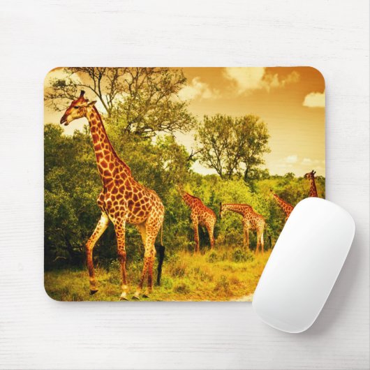 Südafrikanische Giraffen Mousepad (Mit Mouse)