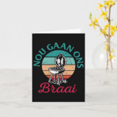 Südafrikanische Grillen Nou Gaan Ons Braai Südafri Karte (Gelbe Blume)