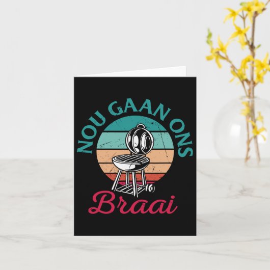 Südafrikanische Grillen Nou Gaan Ons Braai Südafri Karte (Gelbe Blume)