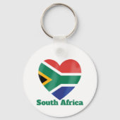 Südafrikanische Herzenflagge Schlüsselanhänger (Rückseite)
