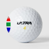 Südafrikanische Hochglanzflagge Golfball (Logo)