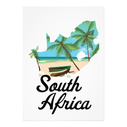 Südafrikanische Karte Fotodruck (Vorne)