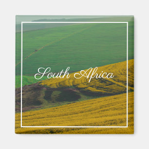 Südafrikanische ländliche Landschaft Rapsfelder Magnet