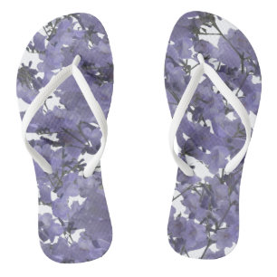 Südafrikanische Lila Jacaranda-Blume Flip Flops Badesandalen