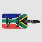 Südafrikanische Nationalflagge Funny Patriotic Gepäckanhänger (Vorderseite (Horizontal))