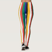Südafrikanische Nationalflaggenfarben vertikal ges Leggings (Rückseite)