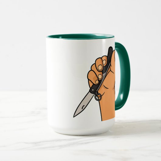 Südafrikanische Okapi Kudu Piper-ing Hot-Tasse Tasse (VorderseiteRechts)