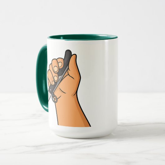 Südafrikanische Okapi Kudu Piper-ing Hot-Tasse Tasse (Vorderseite Links)