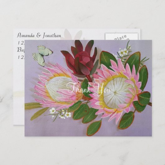 Südafrikanische Proteas Vielen Dank Postkarte (Vorne/Hinten)