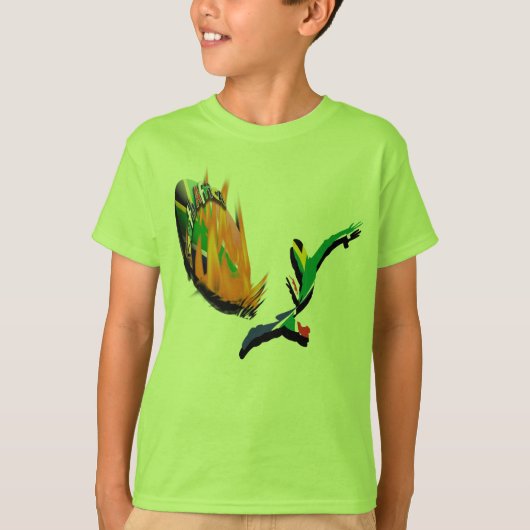 Südafrikanische Rugbyanhänger-Shirts für Kinder T-Shirt (Vorderseite)