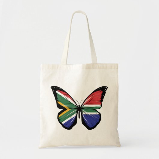 Südafrikanische Schmetterlingsflagge Tragetasche (Vorne)
