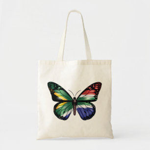 Südafrikanische Schmetterlingsmonarchflagge Tragetasche
