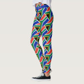 SÜDAFRIKANISCHE Schrift FÜHRT IHRE RASSE Personali Leggings (Links)