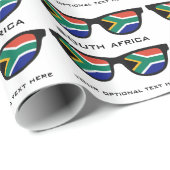 Südafrikanische Shades-Umrandung für Text und Farb Geschenkpapier (Rolleneckpunkt)