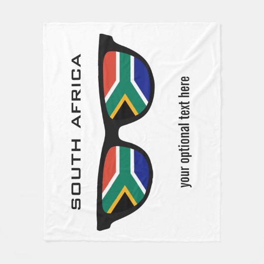 Südafrikanische Shades-Vliesdecke Fleecedecke (Vorderseite)