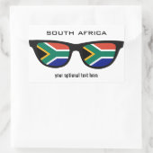 Südafrikanische Shades-Zollaufkleber Rechteckiger Aufkleber (Tasche)