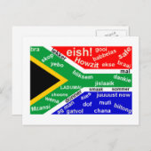 Südafrikanische Slang Postkarte - individuell anpa (Vorne/Hinten)