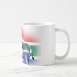 Südafrikanische Springbock Flagge Kaffeetasse