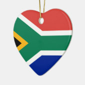 Südafrikanische Staatsflagge Keramik Ornament (Links)