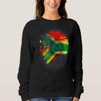 Südafrikanische Südafrikanische Landesflagge Sonne Sweatshirt