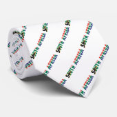 Südafrikanische Textflagge Krawatte (Gerollt)