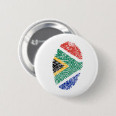 Südafrikanische Touchfingerabdruckflagge Button (Vorne & Hinten)