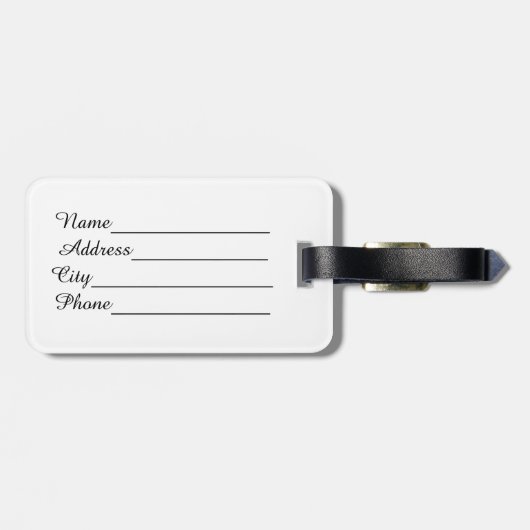 Südafrikanische Touchfingerabdruckflagge Gepäckanhänger (Rückseite horizontal)