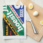 Südafrikanische Umgangssprache und Kolloquialismen Geschirrtuch (Viertel Falte)