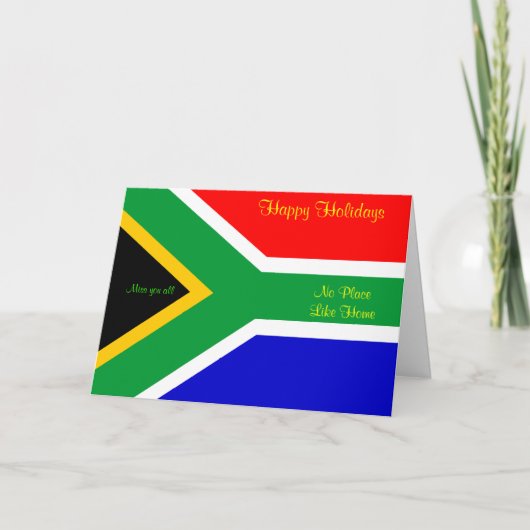 Südafrikanische Urlaubskarten Feiertagskarte (Vorderseite)