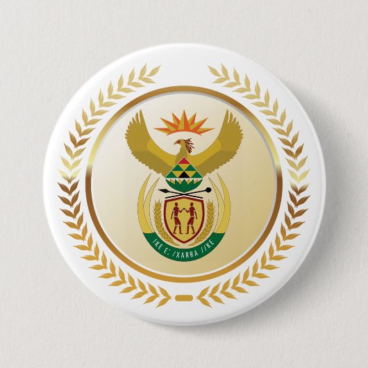 Südafrikanische Wappen Button (Vorderseite)