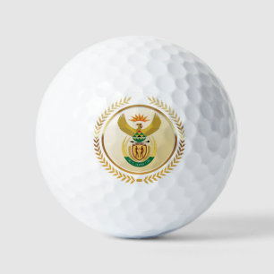 Südafrikanische Wappen Golfball