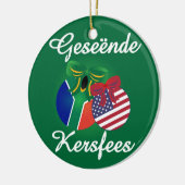 Südafrikanische Weihnachtsverzierung - Keramik Keramik Ornament (Links)