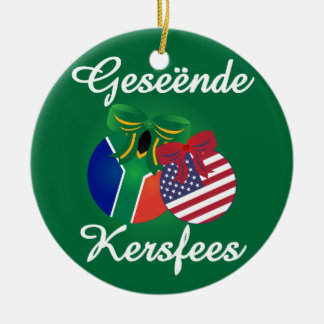 Südafrikanische Weihnachtsverzierung - Keramik Ornament