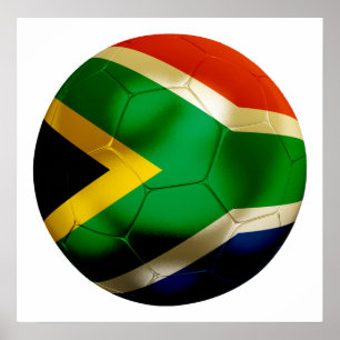 Südafrikanische Welt Poster