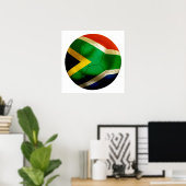 Südafrikanische Welt Poster (Heimbüro)