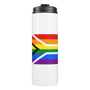 Südafrikanischer Gay Pride Thermosbecher