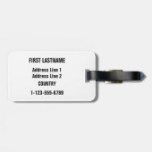 Südafrikanischer Gepäckanhänger (Rückseite horizontal)