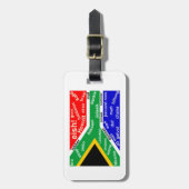 Südafrikanischer Jargon-Gepäckanhänger - Gepäckanhänger (Vorderseite vertikal)