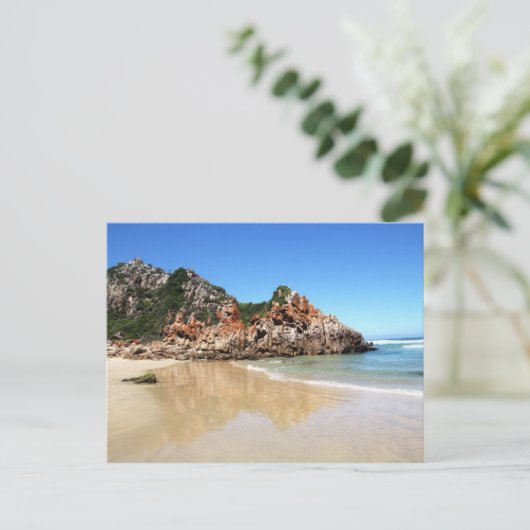 Südafrikanischer Strand Postkarte (Stehend Vorderseite)