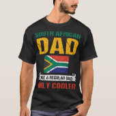 Südafrikanischer Vater wie ein regelmäßiger Vater T-Shirt (Vorderseite)