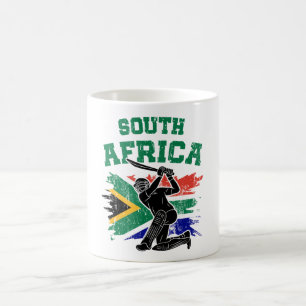 Südafrikanisches Cricket, Südafrika-Flagge Fan-Ges Kaffeetasse
