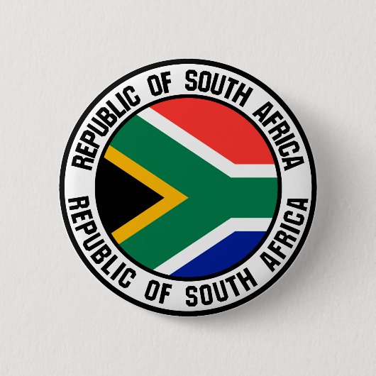 Südafrikanisches Emblem Button (Vorderseite)