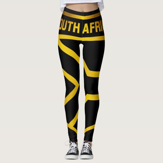 Südafrikanisches Emblem Leggings (Vorderseite)